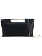Delpozo Metallic Handle Clutch, Women's, Green