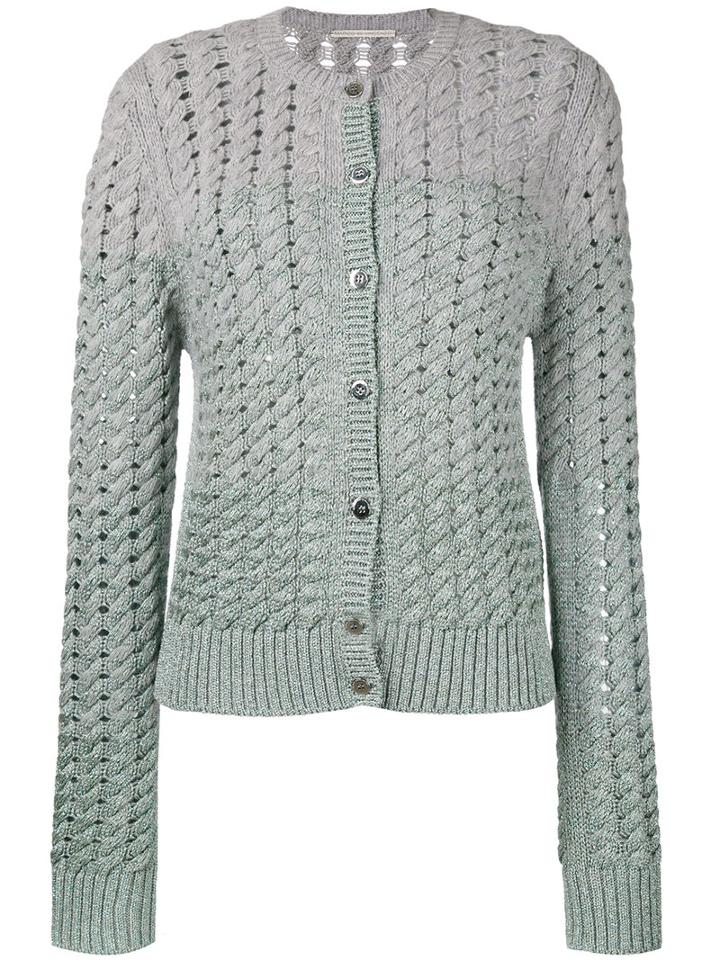 Marco De Vincenzo - Knit Cardigan - Women - Polyester/viscose/cashmere/virgin Wool - 44, Grey, Polyester/viscose/cashmere/virgin Wool