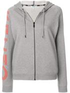 Kenzo Logo Zip Hoodie - Grey