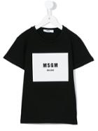 Msgm Kids - Logo Print T-shirt - Kids - Cotton - 12 Yrs, Boy's, Black
