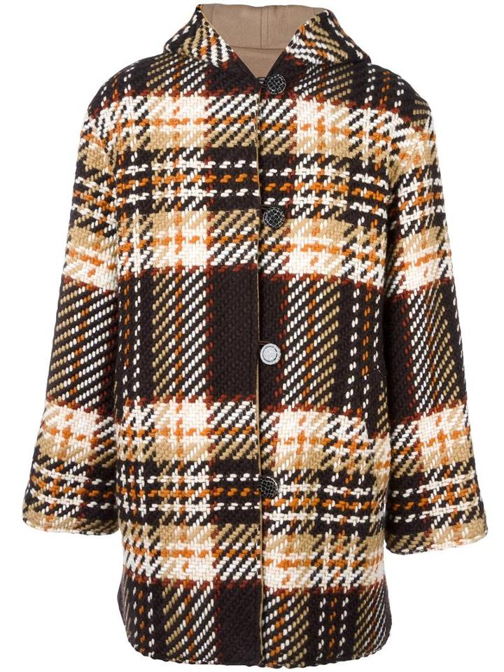 Cmmn Swdn Reversible Duffle Coat, Men's, Size: 48, Brown, Cotton/acrylic/polyamide/virgin Wool