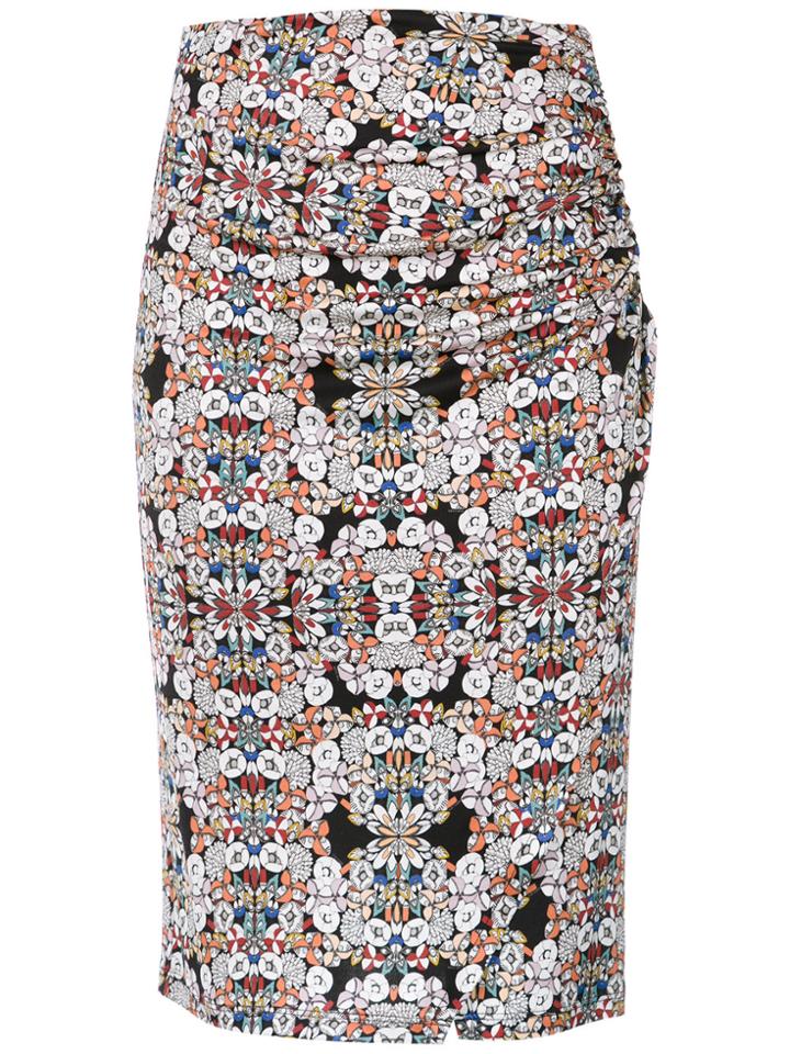 Tufi Duek Draped Straight Skirt - Multicolour