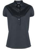 Emporio Armani Half Button Shirt - Blue