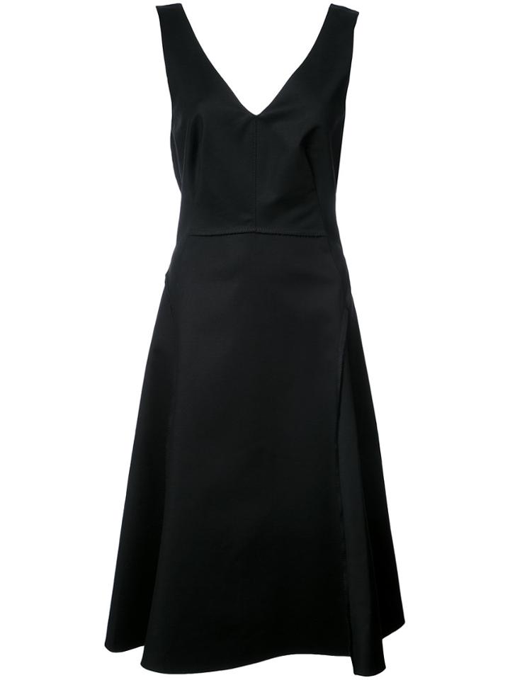 Dorothee Schumacher V-neck Flared Dress - Black