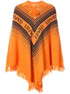 Gucci Loved Knitted Poncho - Yellow & Orange