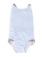 Heidi Klein Kids Daisy Print Swimsuit, Girl's, Size: 6 Yrs, Blue