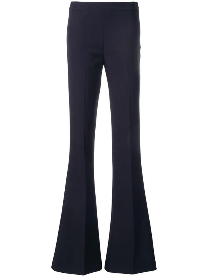 Blanca Flared Low Rise Trousers - Blue