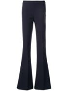 Blanca Flared Low Rise Trousers - Blue