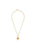 Chanel Vintage Diamond Shape Cc Necklace - Gold