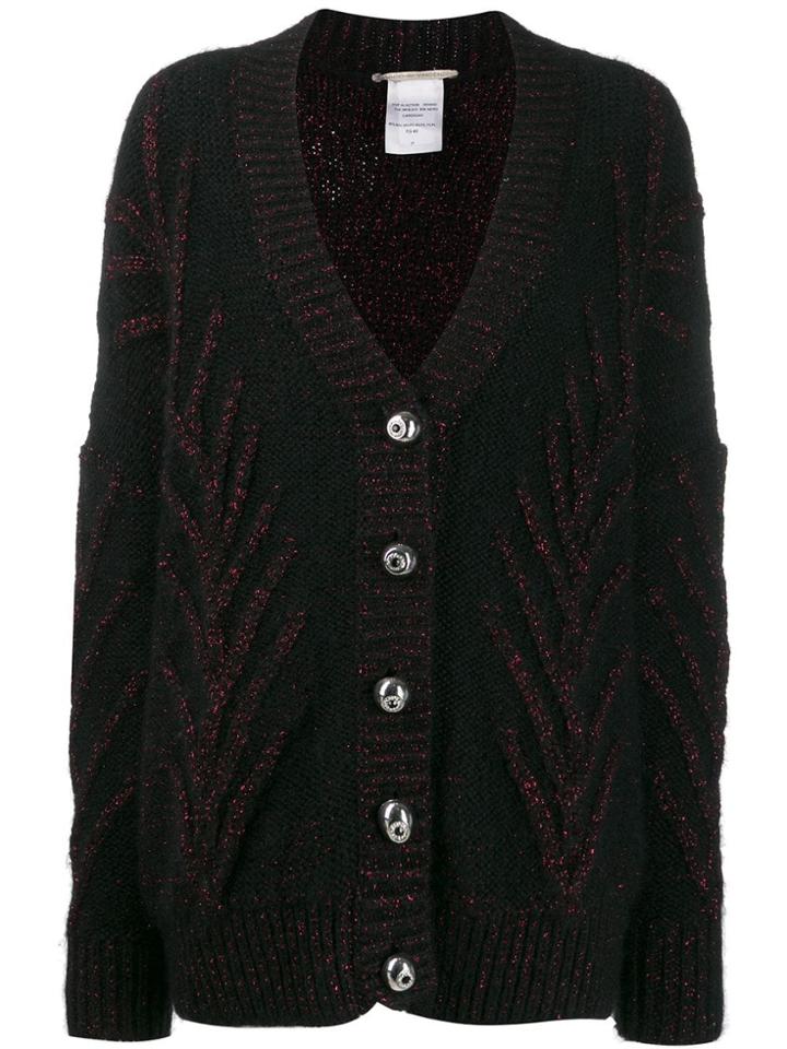 Marco De Vincenzo Embroidered Cardigan - Black