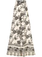 Johanna Ortiz Floral Print Palazzo Trousers - Yellow