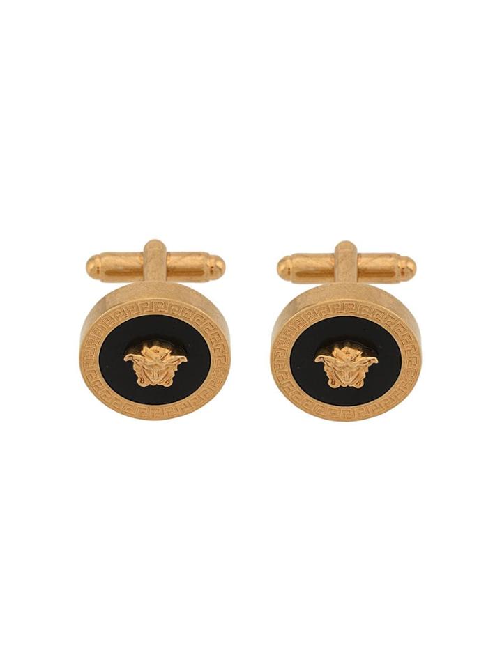 Versace Resin Medusa Cufflinks - Gold
