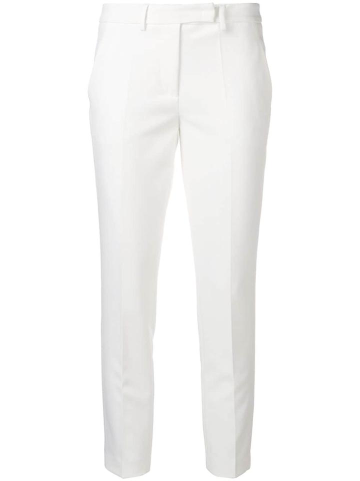 Blanca Cropped Tailored Trousers - White