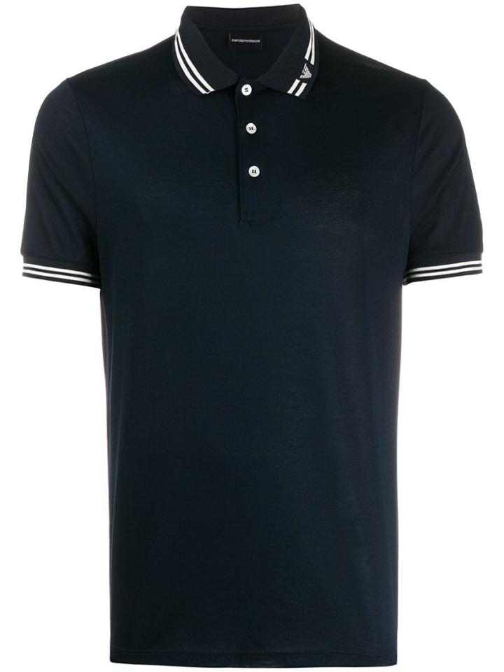 Emporio Armani Slim Fit Polo T-shirt - Blue