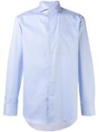 Canali - Printed Shirt - Men - Cotton - 44, Blue, Cotton