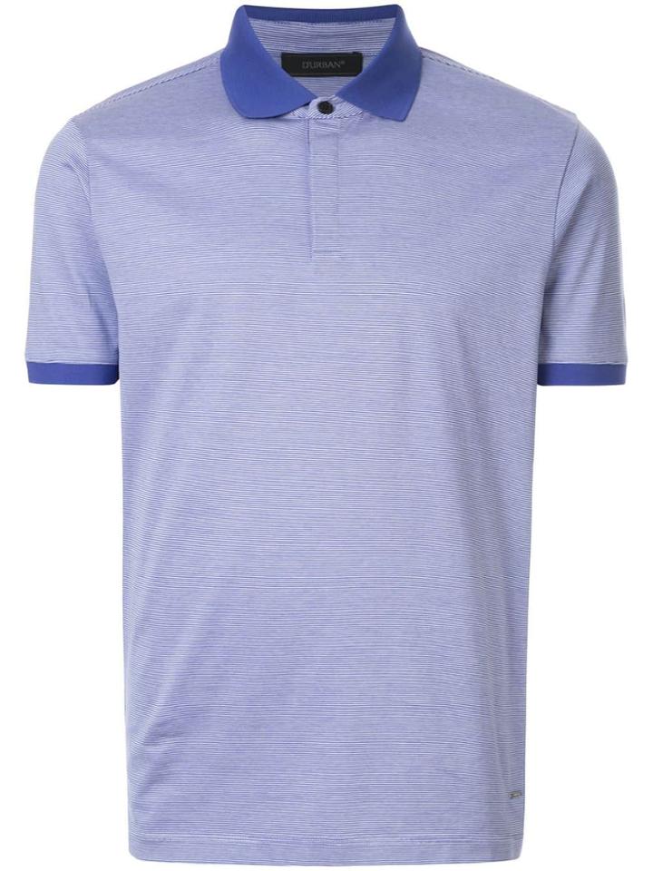 D'urban Classic Striped Polo Shirt - Blue