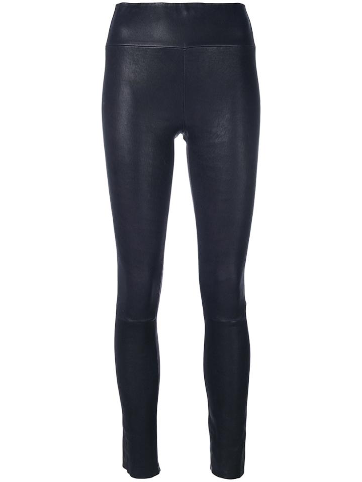 Sprwmn High Waisted Skinny Trousers - Black