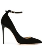 Jimmy Choo Lucy Pumps, Women's, Size: 39.5, Black, Calf Leather/leather
