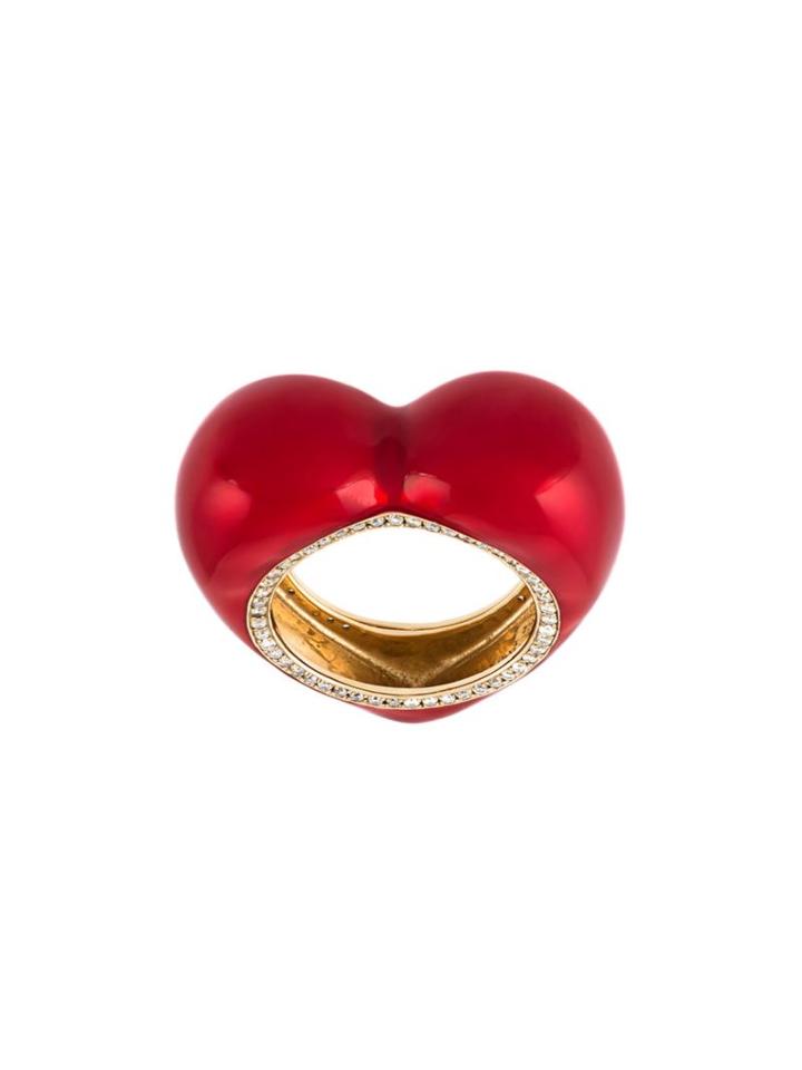 Alison Lou 'all My Heart' Diamond Ring, Women's, Size: 53, Red