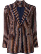 Diane Von Furstenberg Wavy Striped Blazer