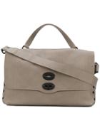 Zanellato Stud Detail Shoulder Bag - Brown