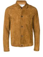 Ami Paris Oversized Suede Shirt - Brown