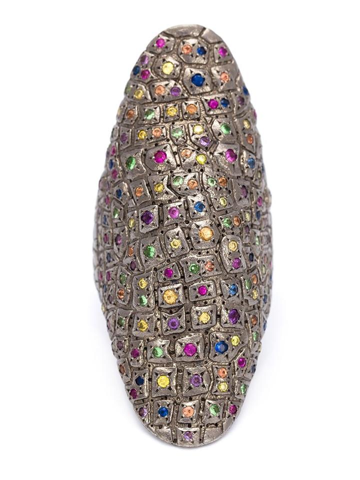 Venyx 'rainbow Lady Gator' Ring