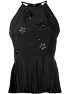 Zac Zac Posen 'sinead' Blouse, Women's, Size: 4, Black, Polyester/sequin