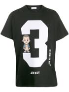 Ih Nom Uh Nit Cartoon Print Oversized T-shirt - Black