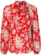 Rixo London Moss Bunch Floral Blouse - Red