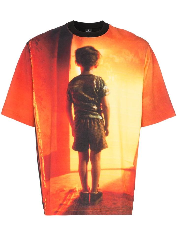 Marcelo Burlon County Of Milan Close Encounters Print Cotton T-shirt -