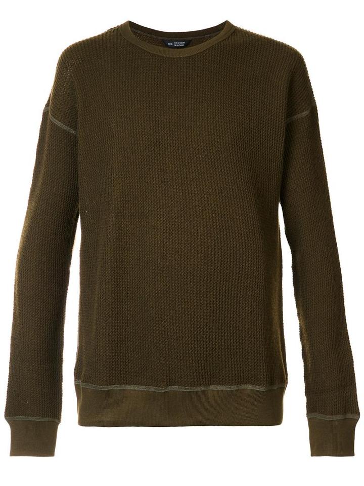 Wings+horns Thermal Jumper, Men's, Size: Small, Green, Cotton/polyamide/wool