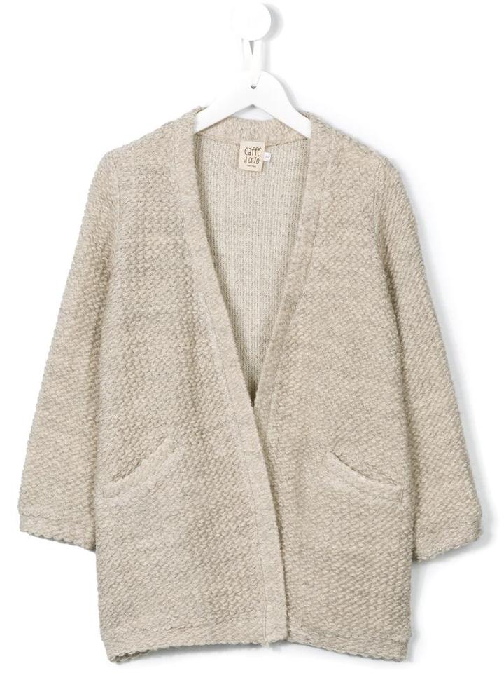 Caffe' D'orzo 'odette' Cardigan, Girl's, Size: 8 Yrs, Nude/neutrals