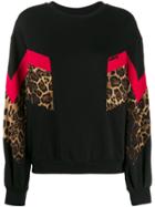 Gaelle Bonheur Colour-block Sweatshirt - Black