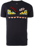 Fendi - Bag Bugs T-shirt - Men - Cotton/lamb Fur - 50, Blue, Cotton/lamb Fur