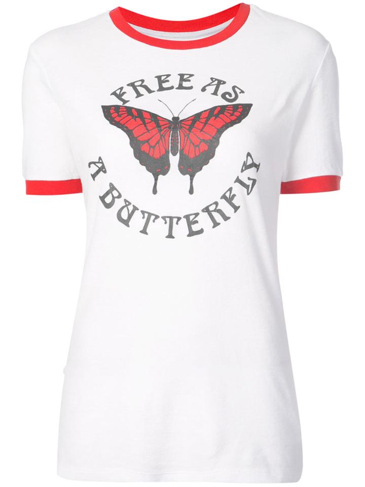 Off-white Free As A Butterfly T-shirt