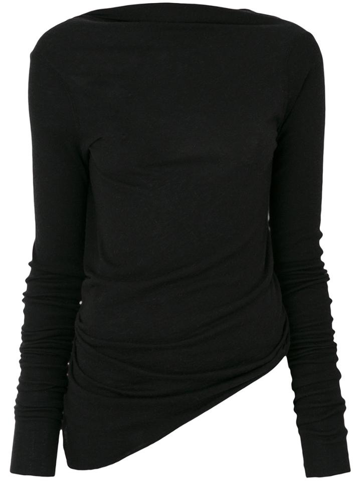 Rick Owens Lilies Fitted Sweater - Black