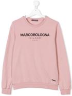 Marco Bologna Kids Teen Logo Print Sweatshirt - Pink