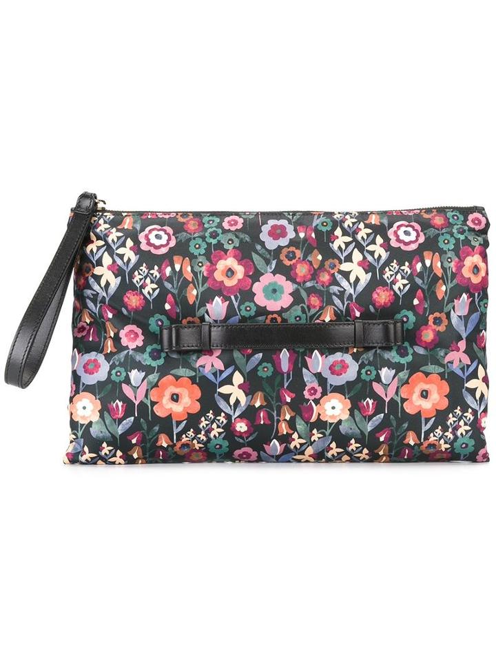 Red Valentino Floral Print Clutch, Women's, Polyester/leather