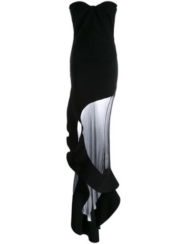 Esteban Cortazar 'cady' Evening Gown, Women's, Size: 36, Black, Silk/acetate/viscose