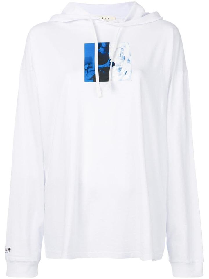 1017 Alyx 9sm Printed Hoodie - White