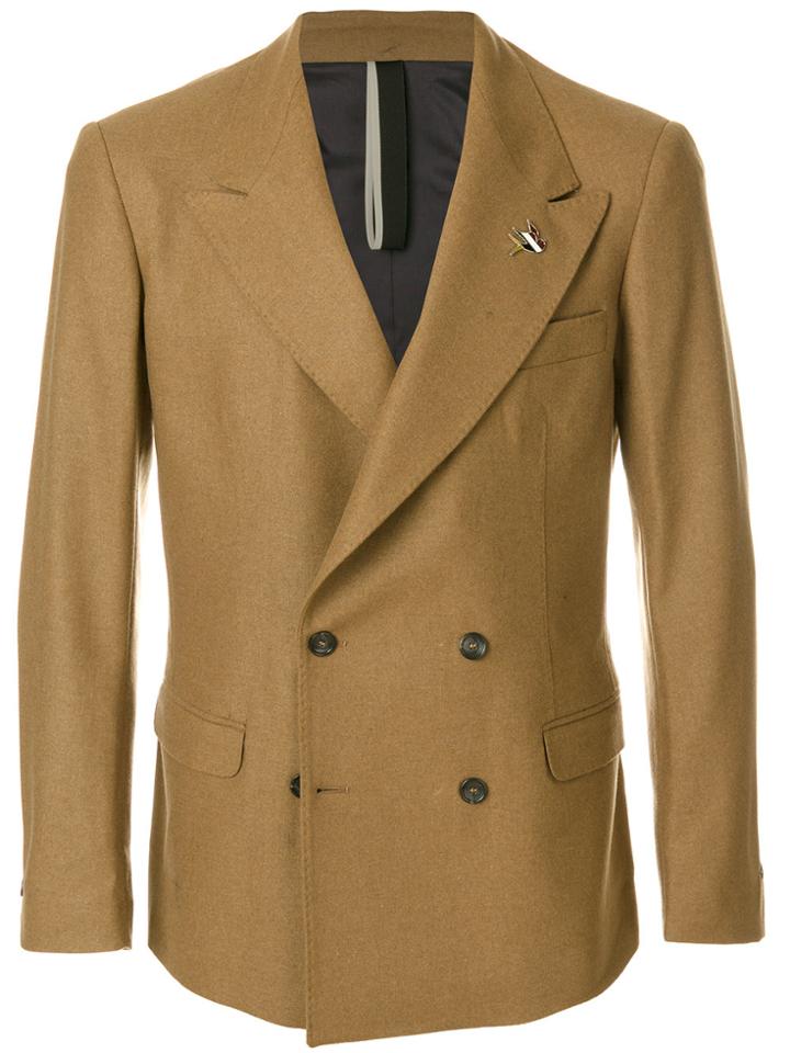 Low Brand Double Breasted Jacket - Brown