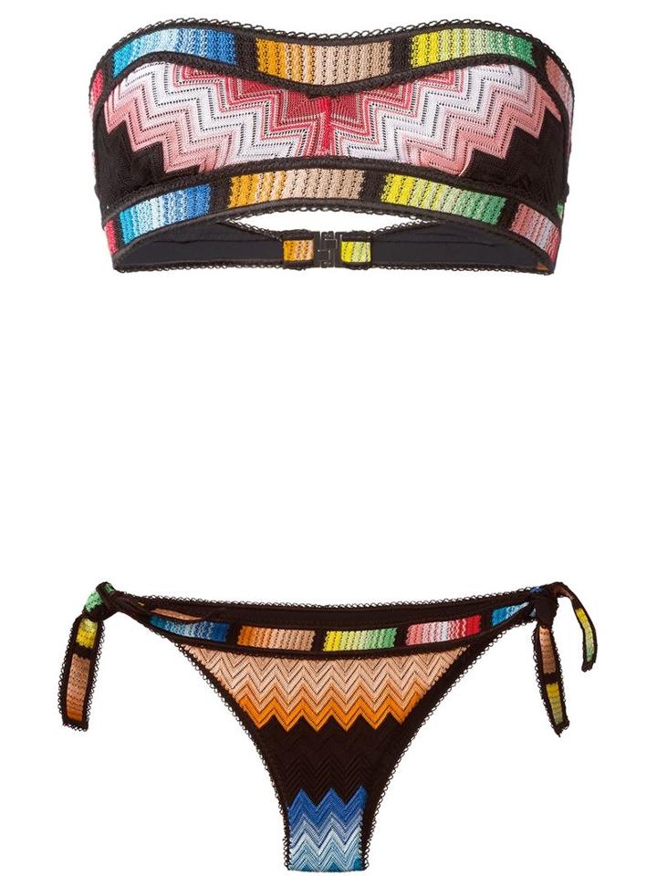 Missoni Patterned Knit Bandeau Bikini