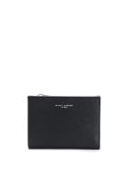 Saint Laurent Embossed Logo Compact Wallet - Black