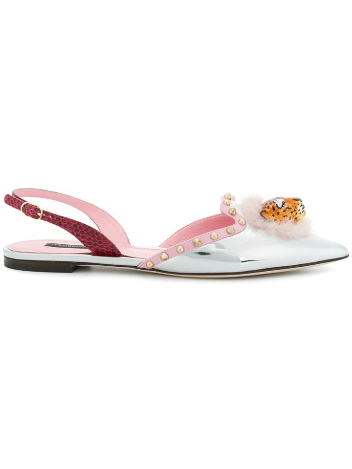Dolce & Gabbana Pointed Toe Shoes - Metallic