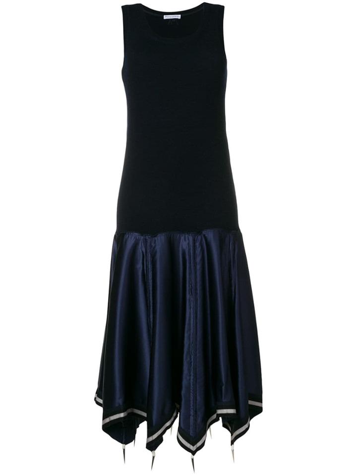 Jw Anderson Sleeveless Flared Midi Dress - Blue