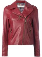 Philosophy Di Lorenzo Serafini Zipped Biker Jacket - Red