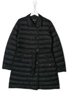 Emporio Armani Kids Double-breasted Padded Coat - Blue