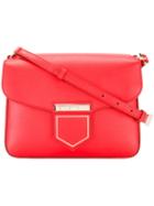 Givenchy Logo Plaque Cross Body Bag, Women's, Red, Leather