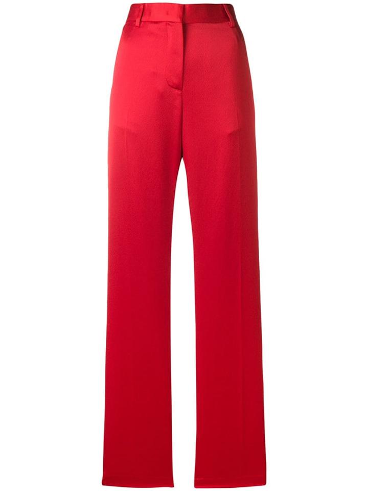 Msgm Stripe Trousers - Red